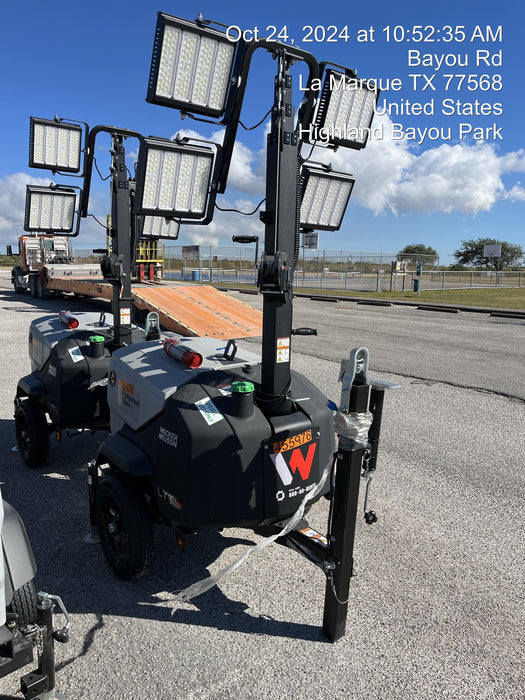 2024 Wacker Neuson LTT4 Diesel, Kohler KDW702, Deep Sea Controller, Auto Start, LED 320W, Bypass Outlet, T3