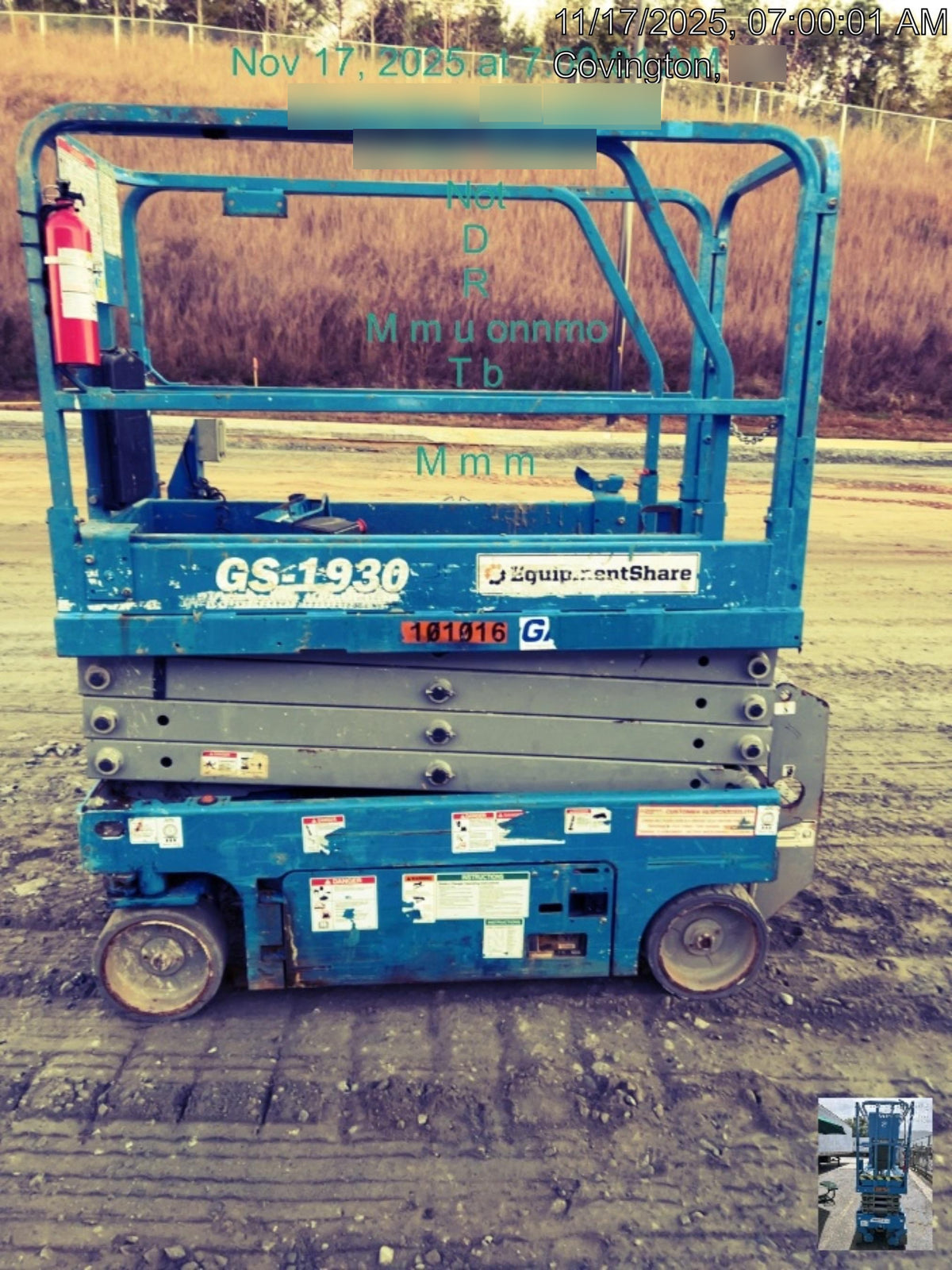 2020 Genie GS-1930 Standard Machine