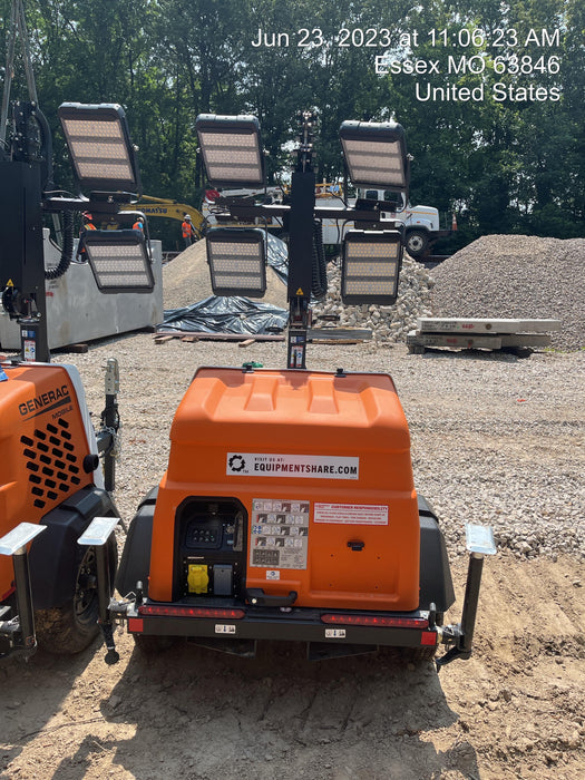 2023 Generac MLT2 Diesel, Flex Switch 120V Input, Powerzone Controller, (4) 320W LED Lights, 4kW Generator, 39.9 Gal Fuel Tank, 2" Ball, T3