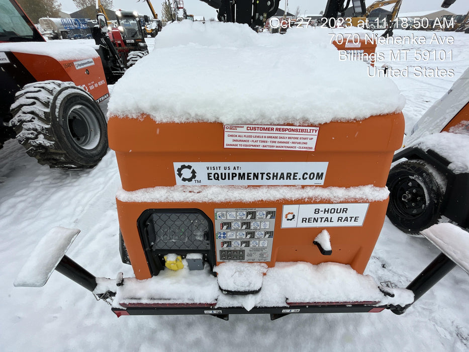 2023 Generac MLT2 Diesel, Flex Switch 120V Input, Powerzone Controller, (4) 320W LED Lights, 4kW Generator, 39.9 Gal Fuel Tank, 2" Ball, T3