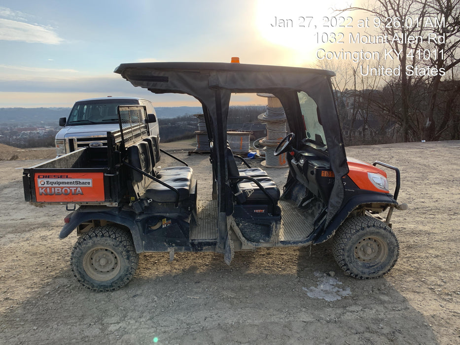 2020 Kubota RTV-X1140W-H 4WD, LED Strobe, Windshield Acrylic Clear, Plastic Canopy, Wire Harness Kit, Backup Alarm