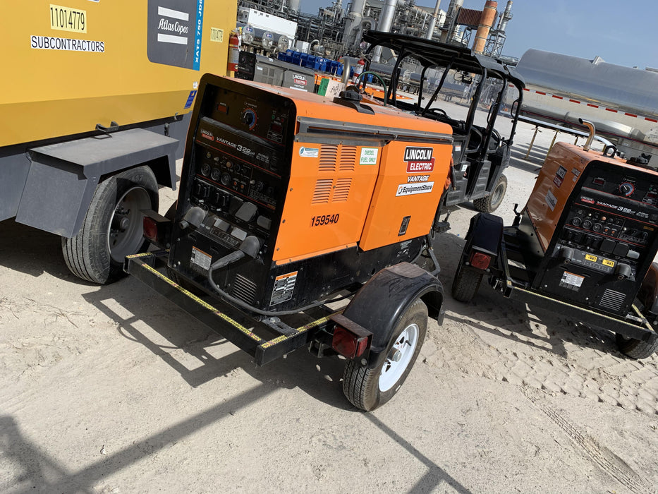 2021 Lincoln Electric Vantage 322 Vantage 322 Ready Pak 3 w/ Decals, ORANGE (includes trailer, cable rack, fender light kit) NO Telematics