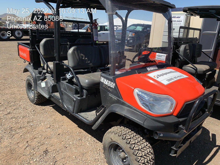 2021 Kubota RTV-X1140W-H Plastic Canopy, Windshield Acrylic Clear, LED Strobe Light, Wire Harness Kit, Back up Alarm