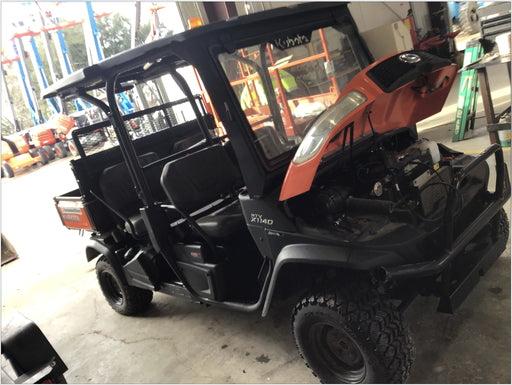 2019 Kubota RTV-X1140 4wd Utility Cart, LED Strobe, Windshield Tempered Glass, Plastic Canopy, Wire Harness Kit, Backup Alarm