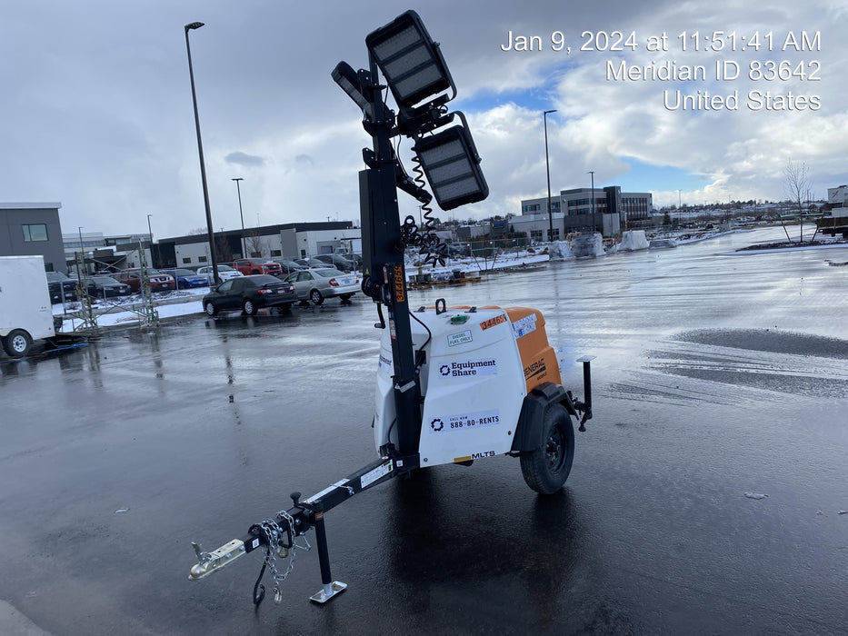 2023 Generac MLT2 Diesel, Flex Switch 120V Input, Powerzone Controller, (4) 320W LED Lights, 4kW Generator, 39.9 Gal Fuel Tank, 2" Ball, T3