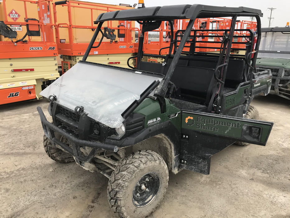 2019 Kawasaki Mule PRO-DXT Standard Options, Backup Alarm, Beacon, Plastic Hard Top, Poly Windshield, Horn Kit