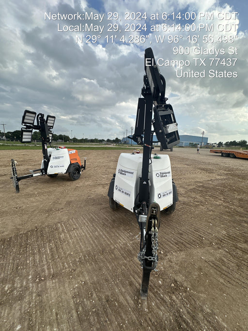 2024 Generac MLT2 Diesel, Flex Switch 120V Input, Powerzone Controller, 
(4) 320W LED Lights, 4kW Generator, 39.9 Gal Fuel Tank, 2" Ball, T3