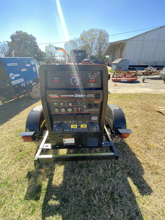 2021 Lincoln Electric Vantage 322 Vantage 322 Ready Pak 3 w/ Decals, ORANGE (includes trailer, cable rack, fender light kit) NO Telematics