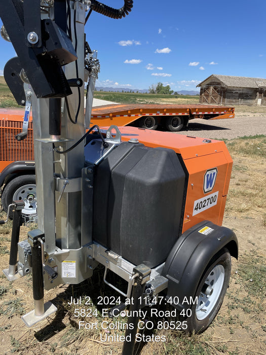 2024 Wanco WLTT-4MM4K Diesel, Deep Sea Controller, Shore Power Plug, Auto Start, (4) 350W LED Floodlights, 4kW Generator, 60 Gal Fuel Tank, 2" Ball, T3