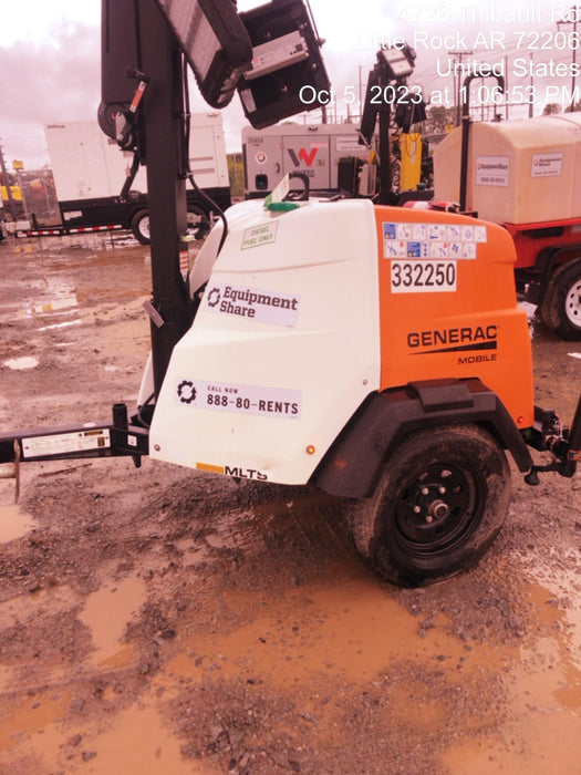 2023 Generac MLT2 Diesel, Flex Switch 120V Input, Powerzone Controller, (4) 320W LED Lights, 4kW Generator, 39.9 Gal Fuel Tank, 2" Ball, T3