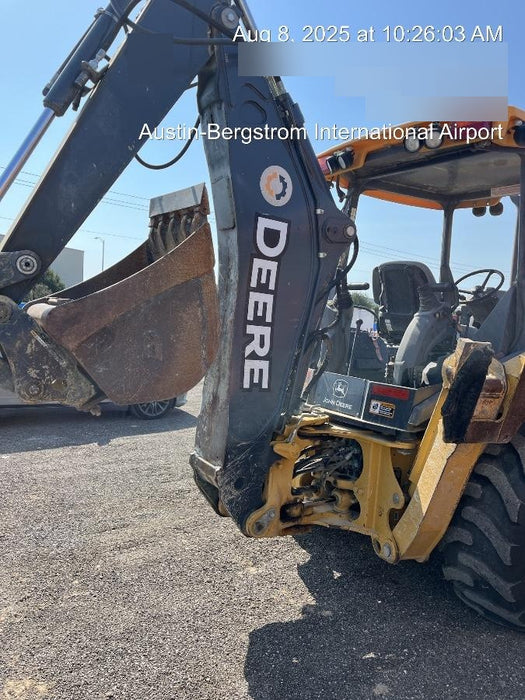 2019 John Deere 310LEP 4WD, Canopy, Standard dipper, ISO Controls, Rear Auxiliary Hydraulics, Manual QC w/Buckets: 12”, 18”, and 24”