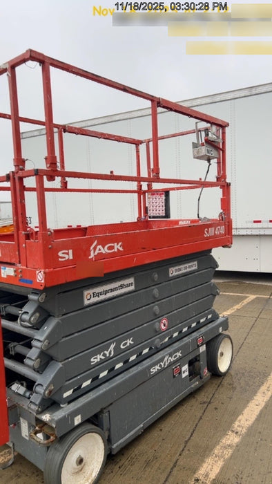 2018 Skyjack SJIII-4740 Standard Rental Specs