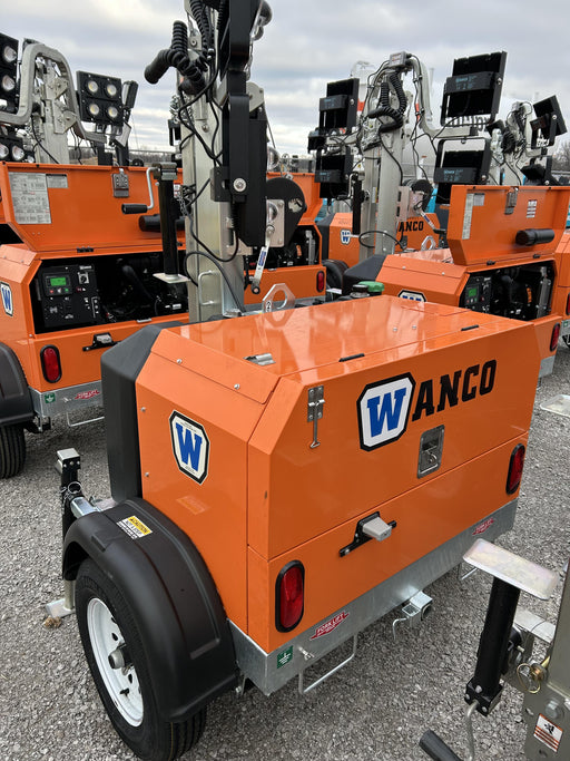 2025 Wanco WLTT-4MM4K Diesel, Mitsubishi L2E, 9.0HP @1800 rpm, Deep Sea Controller, Shore Power Plug, Auto Start, (4) 350W LED Floodlights, 4kW Generator, 60 Gal Fuel Tank, 2" Ball, T3