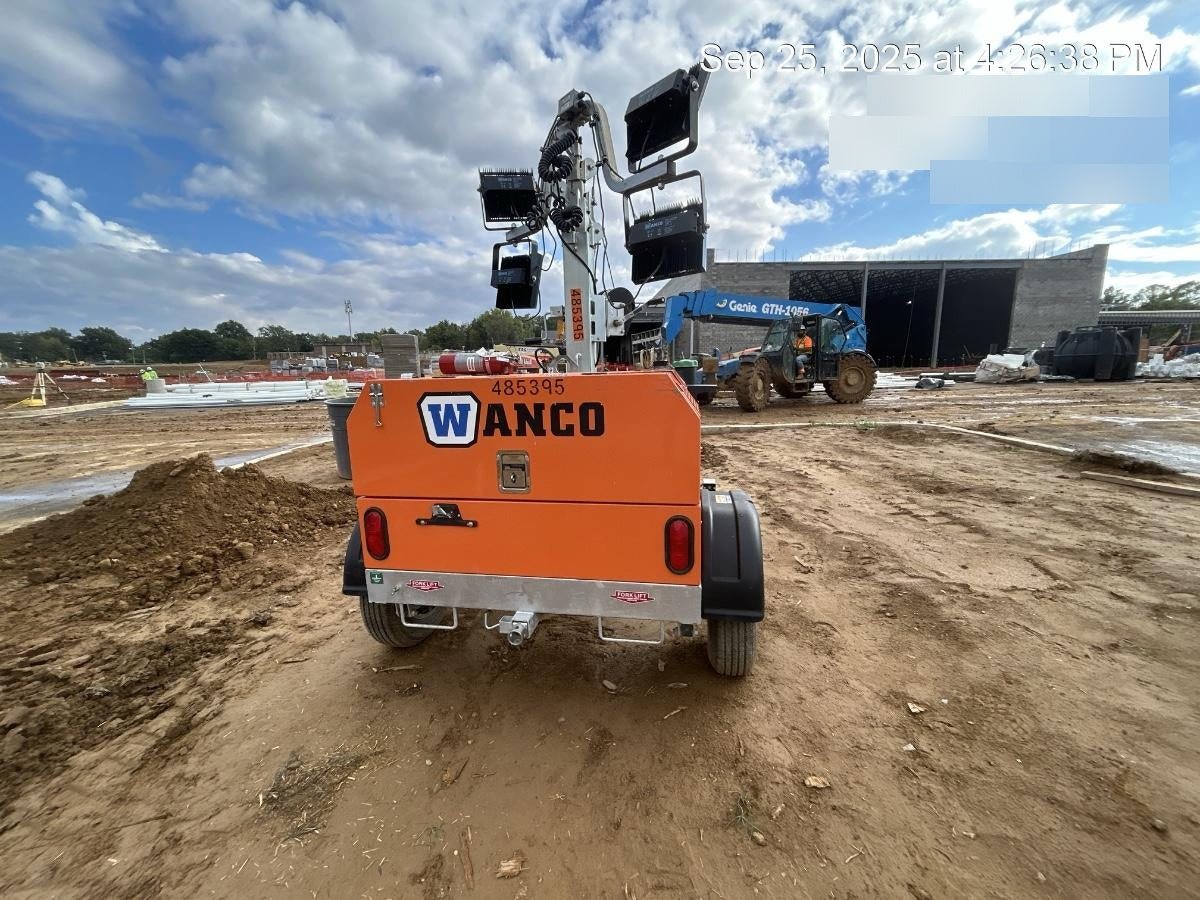 2025 Wanco WLTT-4MM4K Diesel, Mitsubishi L2E, 9.0HP @1800 rpm, Deep Sea Controller, Shore Power Plug, Auto Start, (4) 350W LED Floodlights, 4kW Generator, 60 Gal Fuel Tank, 2" Ball, T3