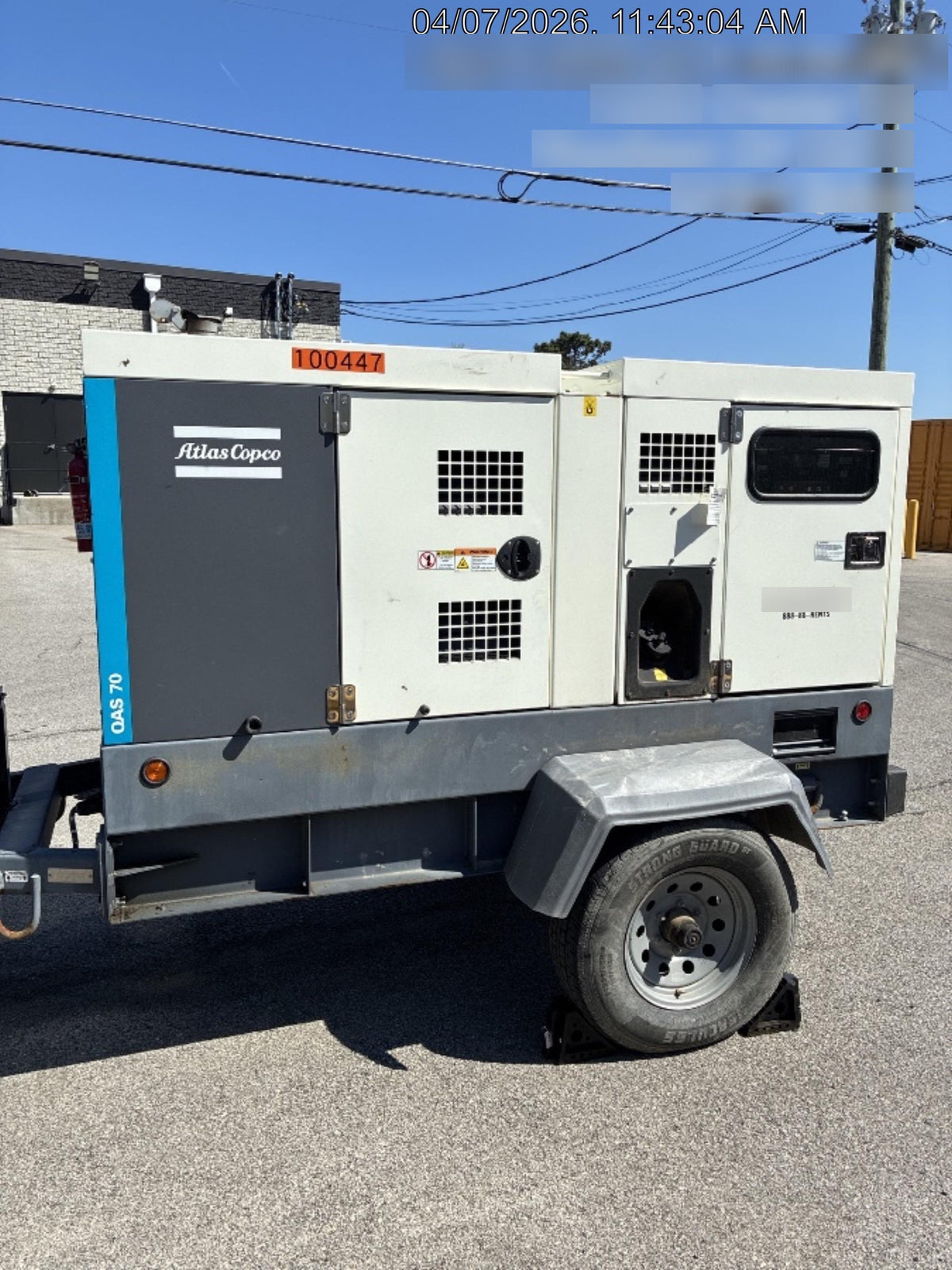 2023 ATLAS COPCO QAS 70