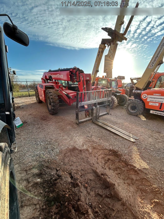 2020 Manitou MTA12055SER3 Cab/Heat/Air, Solid Tires, Amber Strobe, Lift Hook w/66" Carriage, 60" Forks