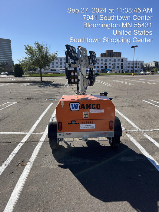 2024 Wanco WLTT-4MM4K Diesel, Deep Sea Controller, Shore Power Plug, Auto Start, (4) 350W LED Floodlights, 4kW Generator, 60 Gal Fuel Tank, 2" Ball, T3