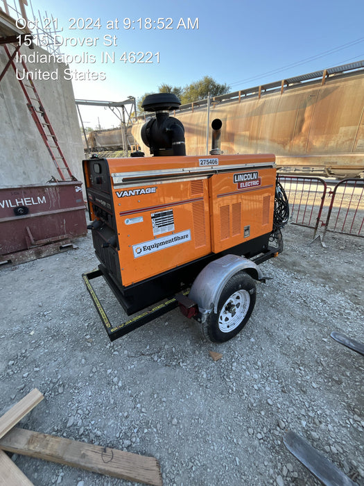 2022 Lincoln Electric Vantage 549X Crosslink Technology, Trailer Mounted, ES Decals, T3