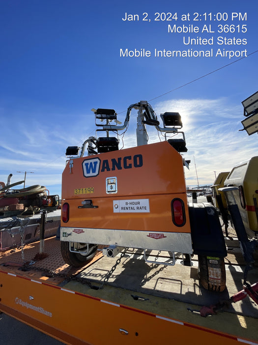 2023 Wanco WLTT-4MM4K Diesel, Deep Sea Controller, Shore Power Plug, Auto Start, (4) 350W LED Floodlights, 4kW Generator, 60 Gal Fuel Tank, 2" Ball, T3