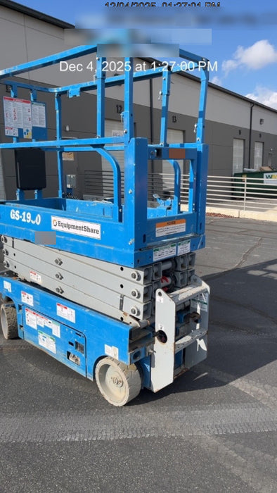 2020 Genie GS-1930 Solid Non Marking Tires, Beacon, Folding rails with half height swing gate