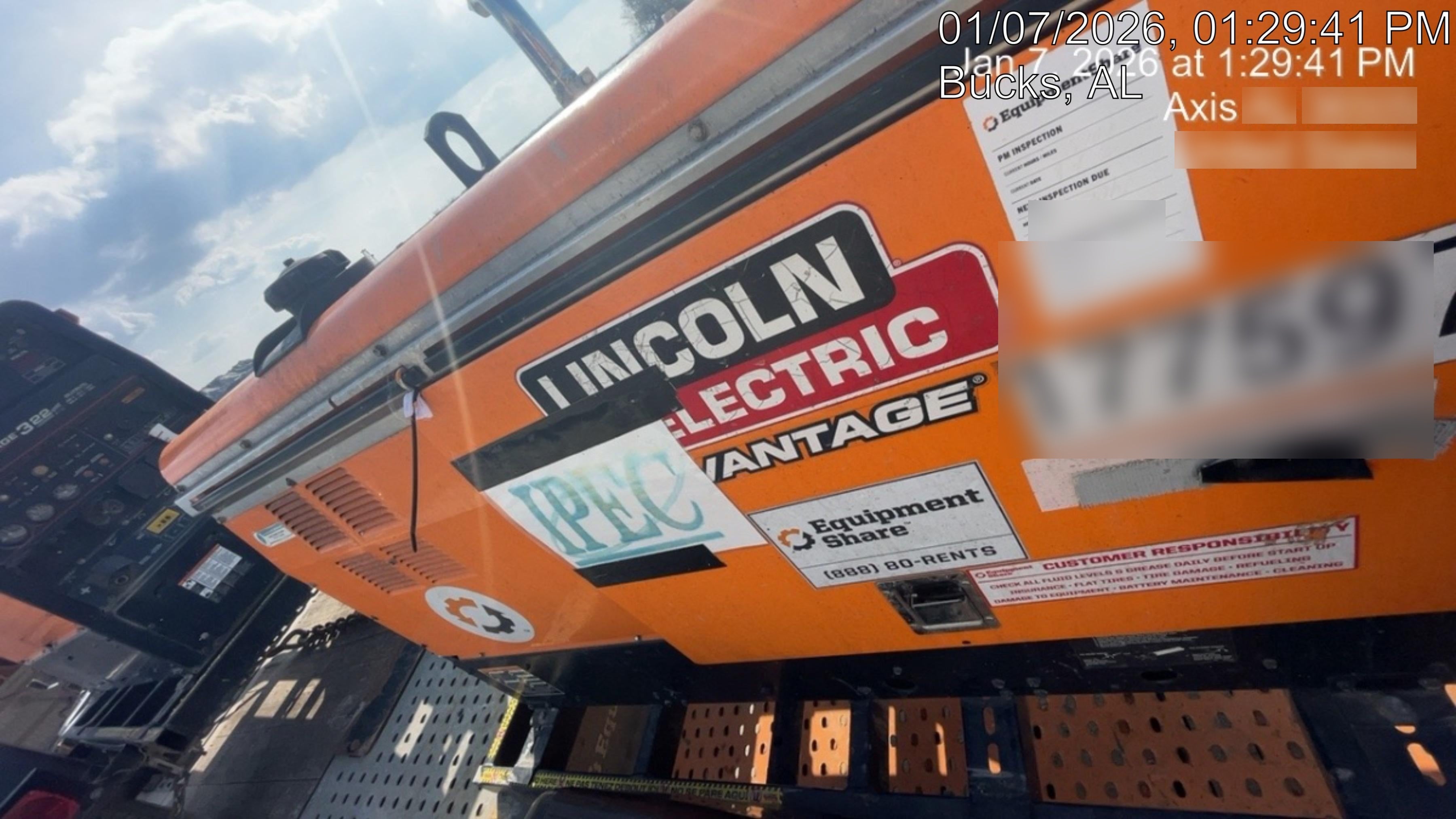 2021 Lincoln Electric Vantage 322 Vantage 322 Ready Pak 3 w/ Decals, ORANGE (includes trailer, cable rack, fender light kit) NO Telematics