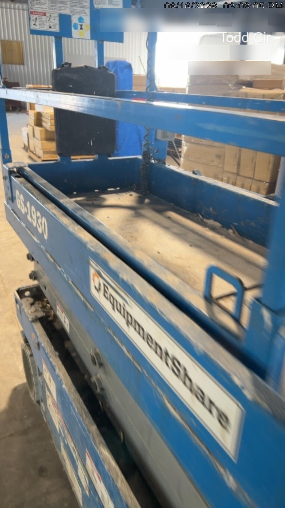 2019 Genie GS-1930 Fixed rails with chain Entry