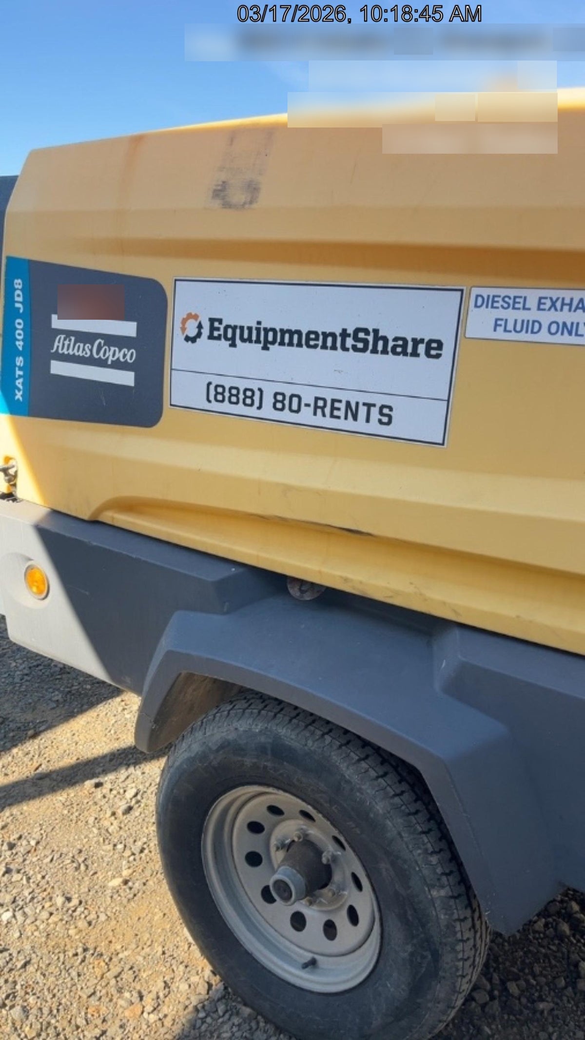 2020 ATLAS COPCO XATS 400 PFF