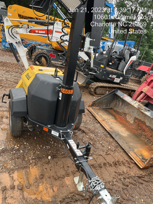 2022 Allmand NLV3GR (4) LED Light Fixture 350W, 23' Vertical Mast, 3kW Prime, Towable