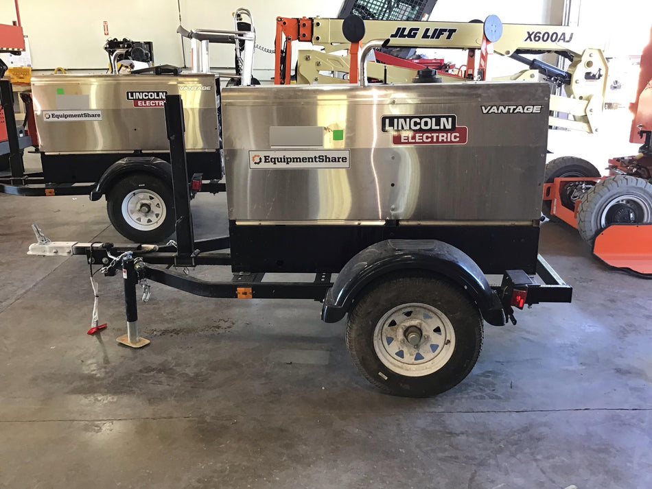 2019 Lincoln Electric Vantage 322 Lincoln Vantage 322 Welder w/Trailer, Light Kit, Cable Rack