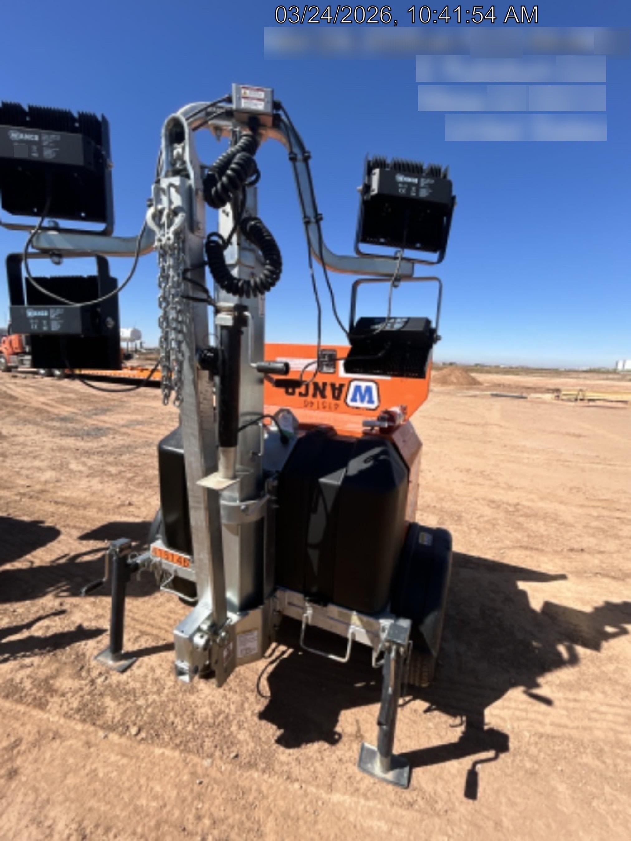 2024 Wanco WLTT-4MM4K Diesel, Deep Sea Controller, Shore Power Plug, Auto Start, (4) 350W LED Floodlights, 4kW Generator, 60 Gal Fuel Tank, 2" Ball, T3