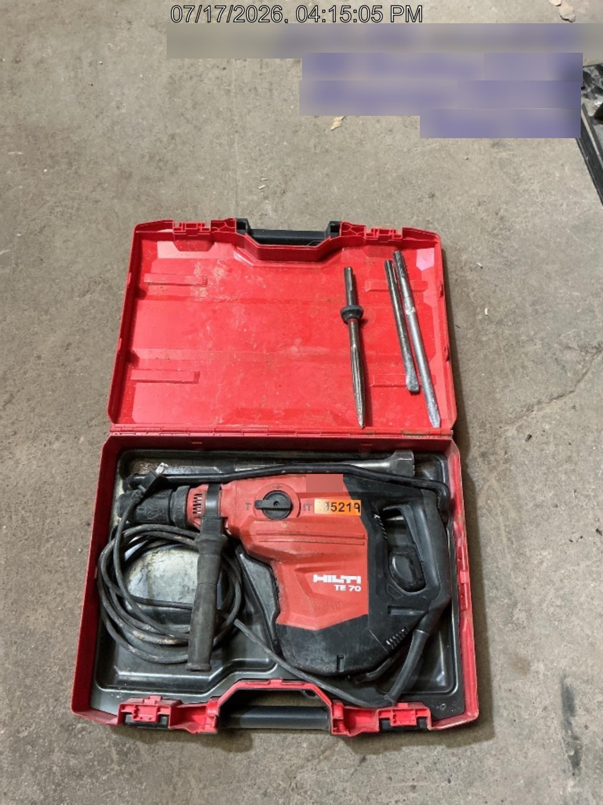 2020 HILTI TE 70-AVR