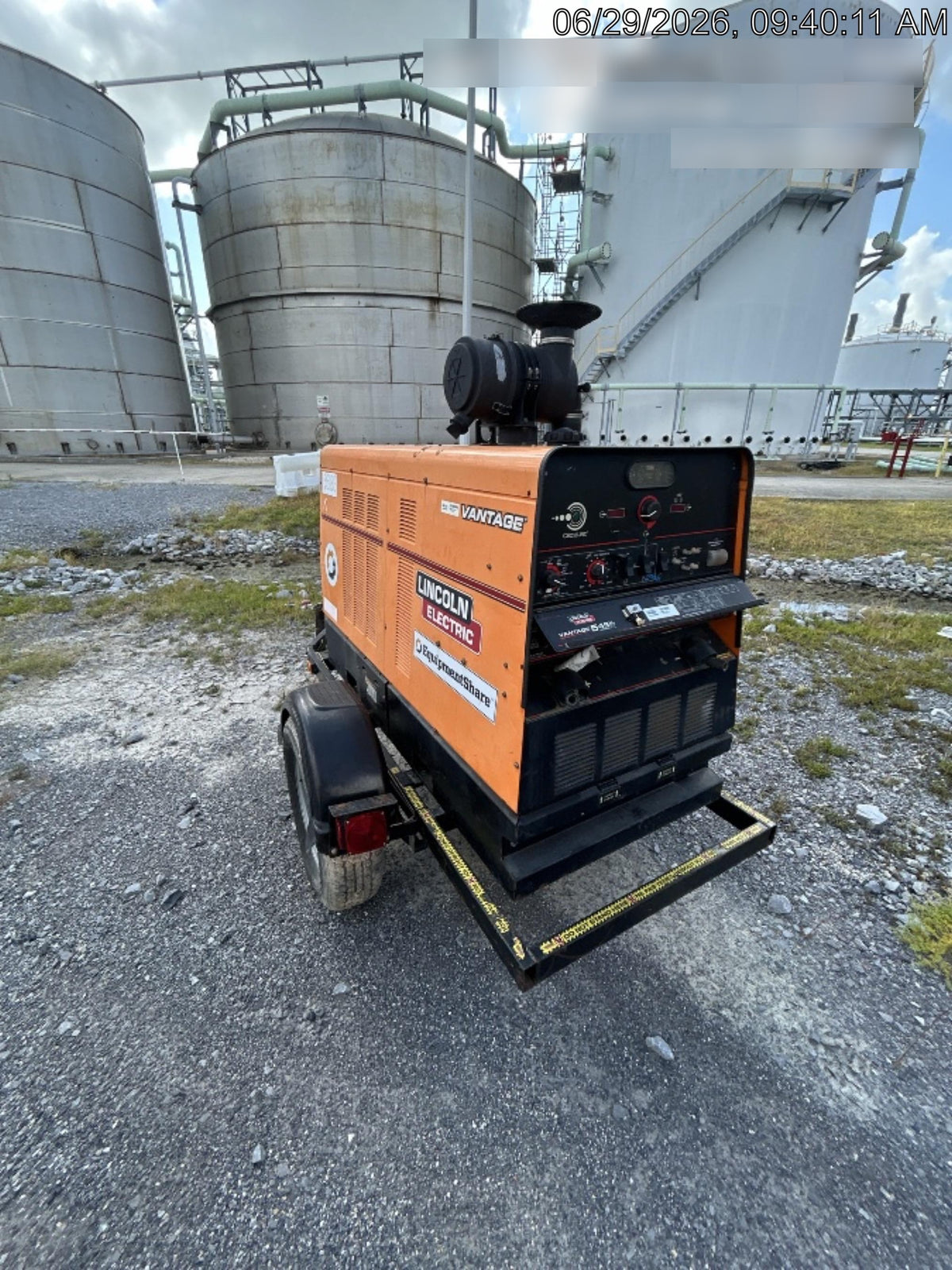 2021 Lincoln Electric Vantage 549X Ready Pak 3, ORANGE (includes trailer, cable rack, fender light kit)