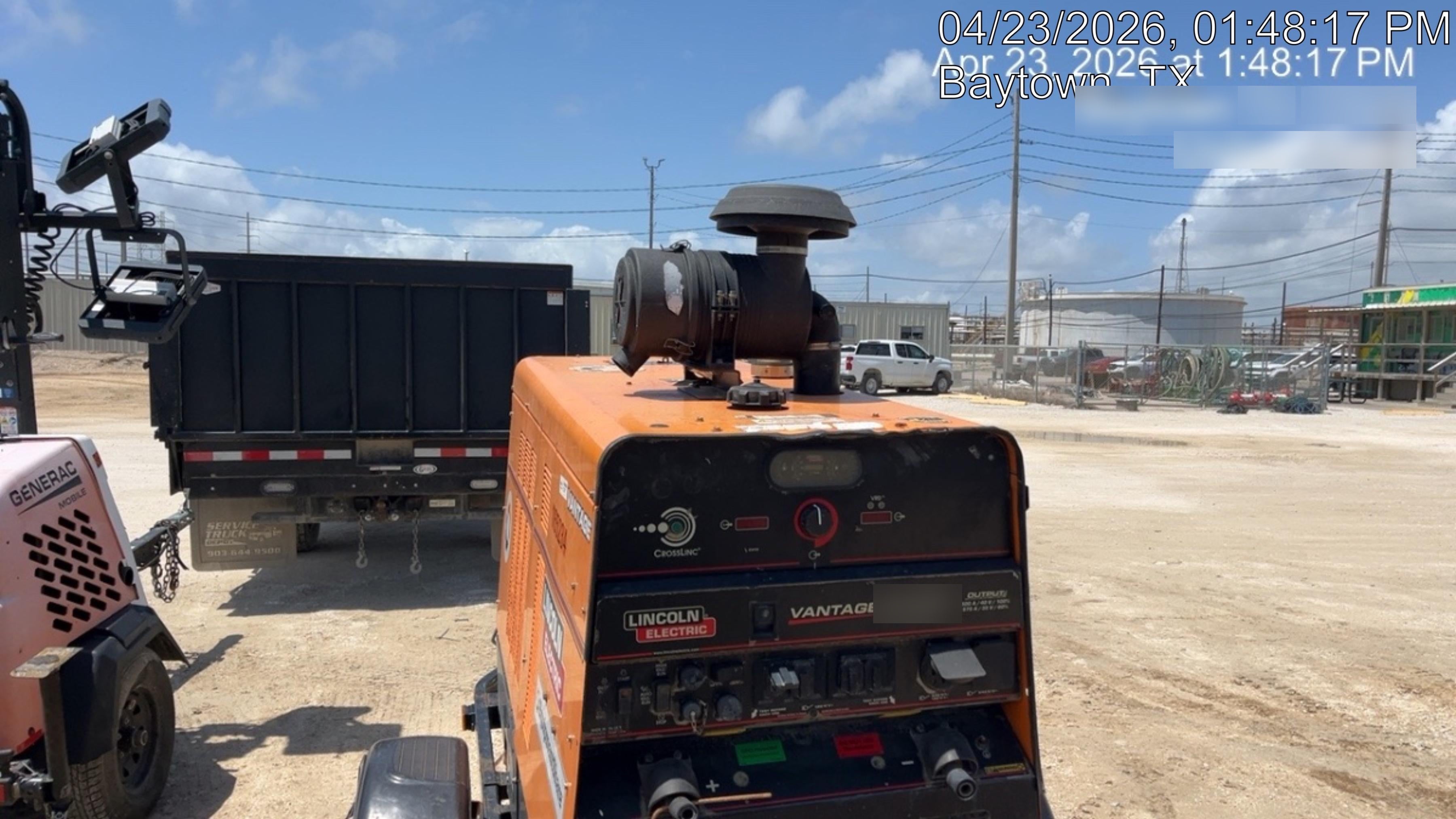 2021 Lincoln Electric Vantage 549X Ready Pak 3, ORANGE (includes trailer, cable rack, fender light kit)