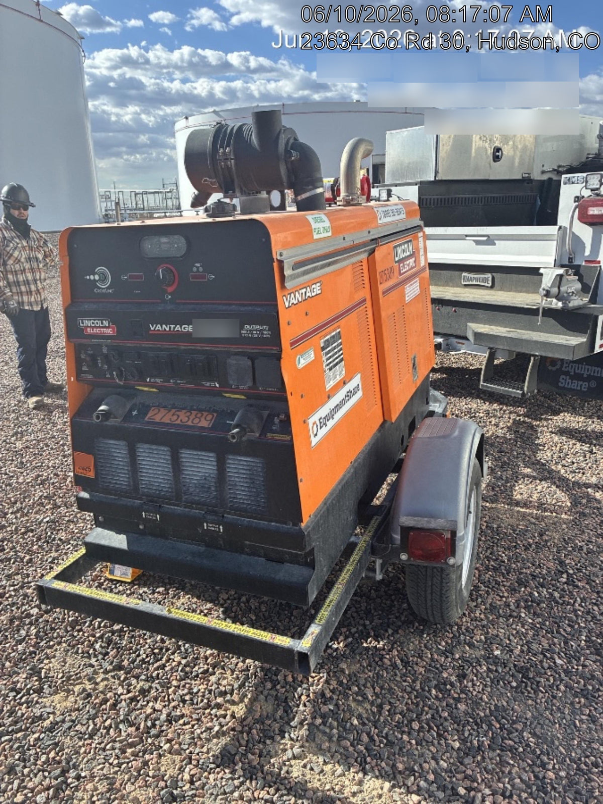 2022 Lincoln Electric Vantage 549X Crosslink Technology, Trailer Mounted, ES Decals, T3