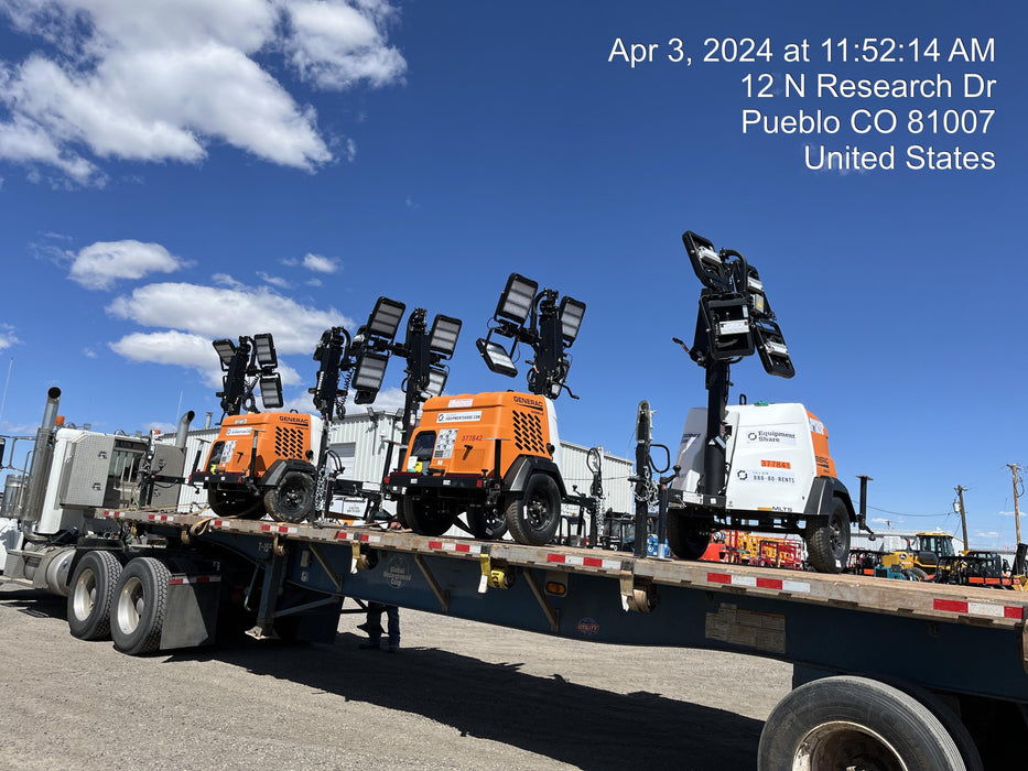 2023 Generac MLT2 Diesel, Flex Switch 120V Input, Powerzone Controller, 
(4) 320W LED Lights, 4kW Generator, 39.9 Gal Fuel Tank, 2" Ball, T3