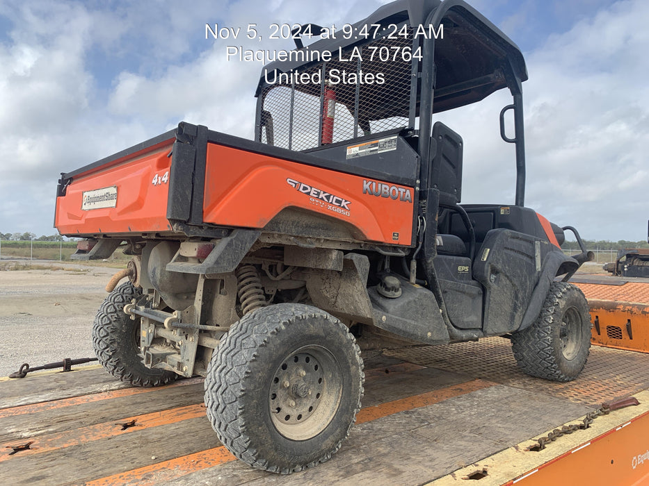 2019 Kubota RTV-XG850WL-H 4wd Utility Cart, Gas, 2 Seat, LED Strobe, Windshield Tempered Glass, Plastic Canopy, Wire Harness Kit, Backup Alarm