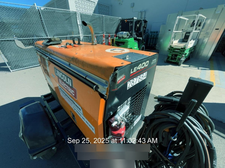 2023 Lincoln Electric LE400 Kubota V1505, Trlr, Cable Rack, Light Kit, ES Decals, T3