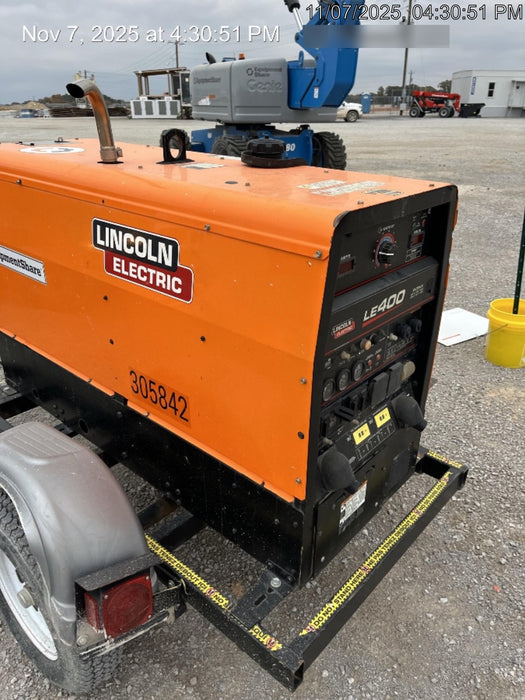 2023 Lincoln Electric LE400 Kubota V1505, Trlr, Cable Rack, Light Kit, ES Decals, T3