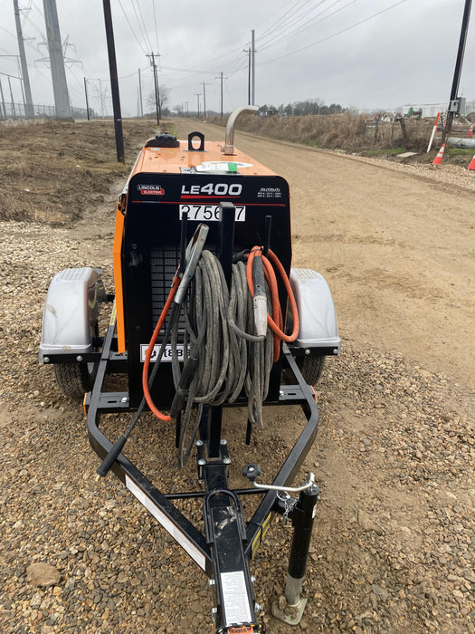 2022 Lincoln Electric LE400 Kubota V1505, Trlr, Cable Rack, Light Kit, ES Decals, T3