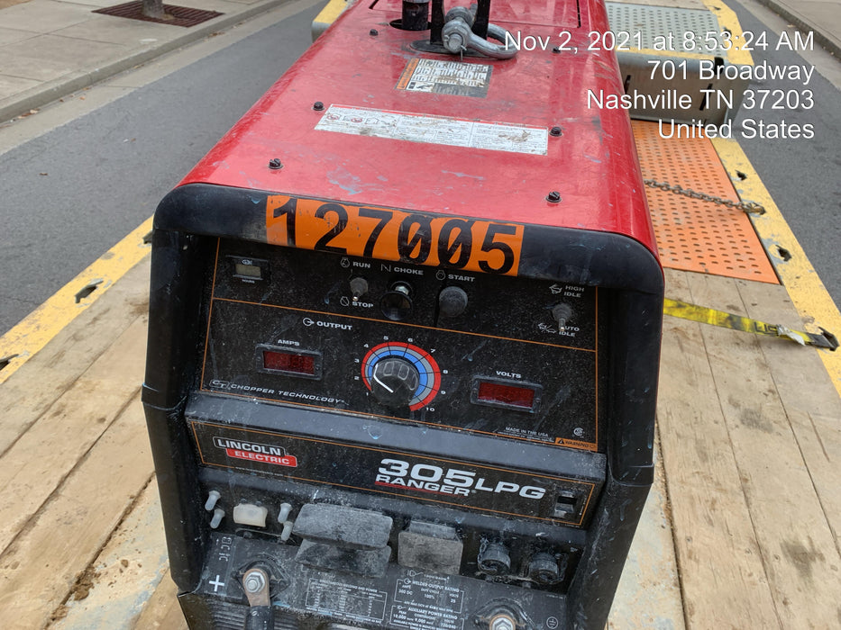 2021 Lincoln Electric Ranger 305 LPG K3430-1, Ranger 305 LPG, Undercarriage, Tank Holder & Strap, 10kw AC Gen, 25hp Kohler LPG Eng