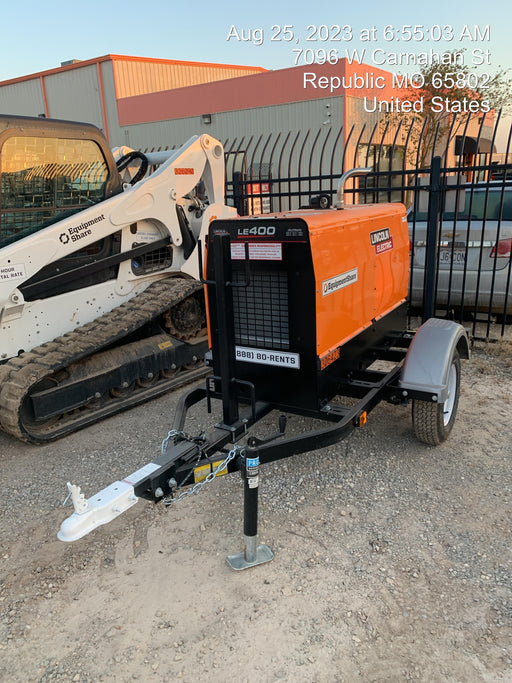 2023 Lincoln Electric LE400 Kubota V1505, Trlr, Cable Rack, Light Kit, ES Decals, T3