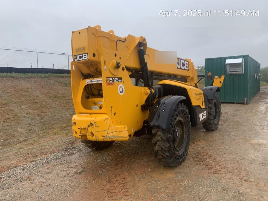 2020 JCB 512-56 Canopy, 74Hp, Solid Tires, Work Lights, Beacon, Aux Hydraulics, Back up Alarm, Lifting Eye, ES Decals
