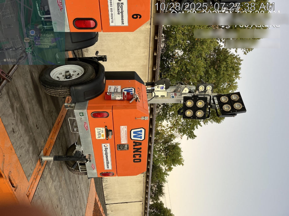 2024 Wanco WLTT-4MM4K Diesel, Deep Sea Controller, Shore Power Plug, Auto Start, (4) 350W LED Floodlights, 4kW Generator, 60 Gal Fuel Tank, 2" Ball, T3