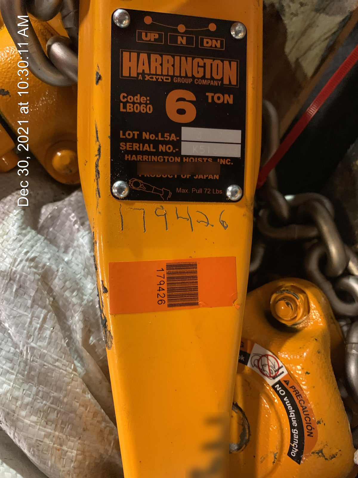 2021 HARRINGTON L5LB060-20