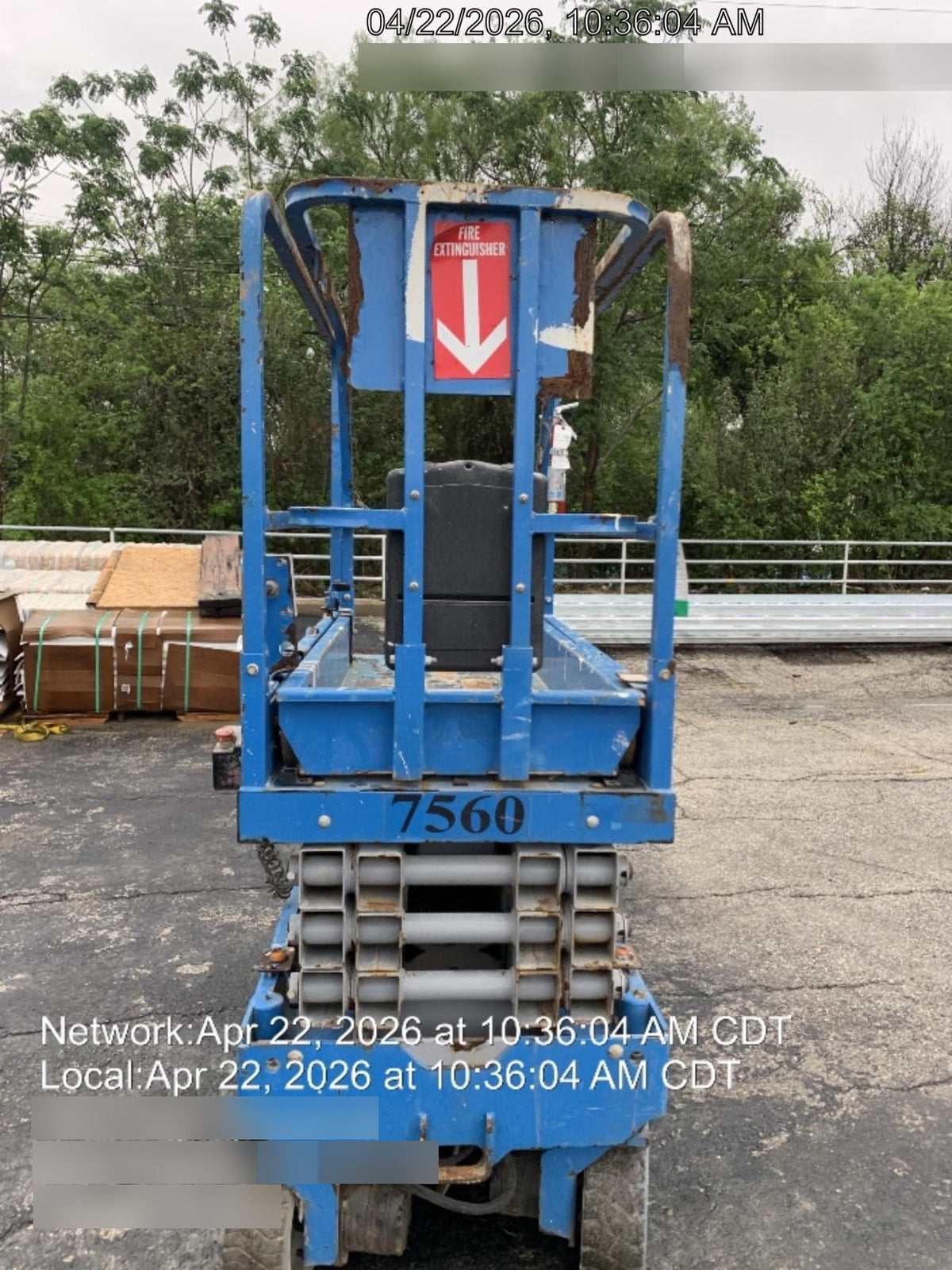 2017 Genie GS-1930 Genie GS-1930 Lift w/Fixed Rail and Chain Entry