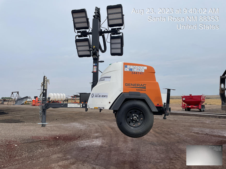 2023 Generac MLT2 Diesel, Flex Switch 120V Input, Powerzone Controller, (4) 320W LED Lights, 4kW Generator, 39.9 Gal Fuel Tank, 2" Ball, T3