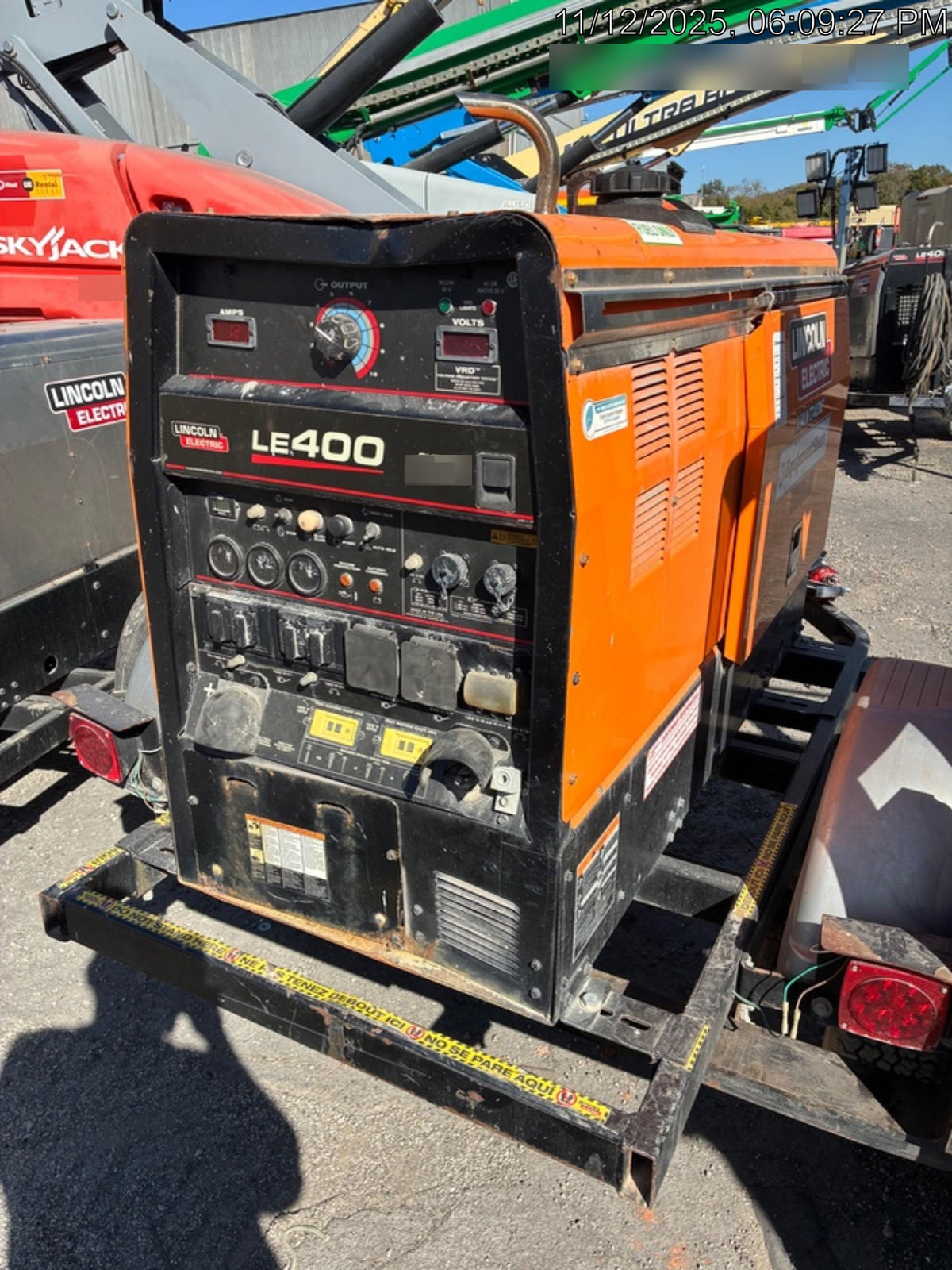 2022 Lincoln Electric LE400 Kubota V1505, Trlr, Cable Rack, Light Kit, ES Decals, T3