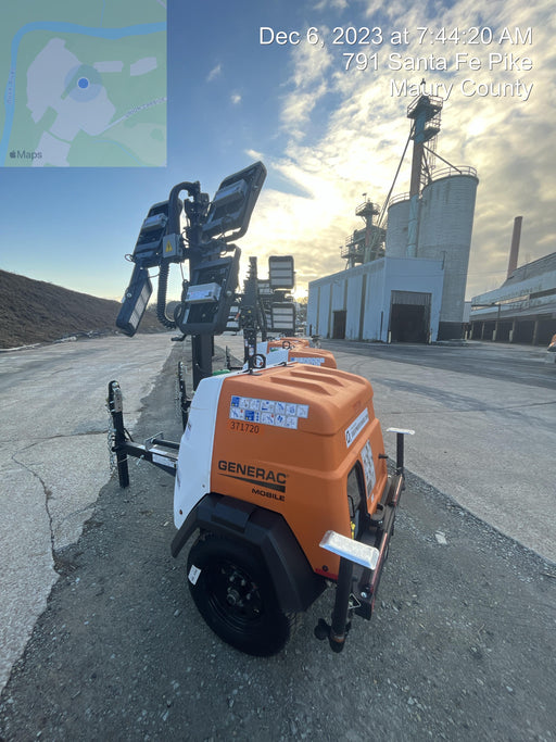 2023 Generac MLT2 Diesel, Flex Switch 120V Input, Powerzone Controller, 
(4) 320W LED Lights, 4kW Generator, 39.9 Gal Fuel Tank, 2" Ball, T3