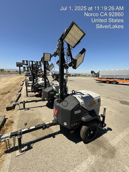 2024 Wacker Neuson LTT4 Diesel, Kohler KDW702, Deep Sea Controller, Auto Start, LED 320W, Bypass Outlet, T3