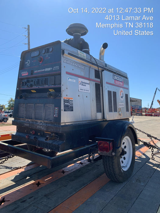 2021 Lincoln Electric Air Vantage 566 Air Vantage 566X Ready Pak 3 (includes trailer, cable rack, fender light kit); no telematics